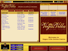 Vegas Villa Online Casino Lobby